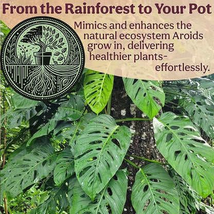 Craft Aroid Potting Mix- Elite Organic Alocasia, Philodendron, Monstera Soil Mix, Chunky, Well Draining Potting Soil for Indoor Plants, All Tropical Plants & Houseplants, Sustainable & Peat Free 1QT