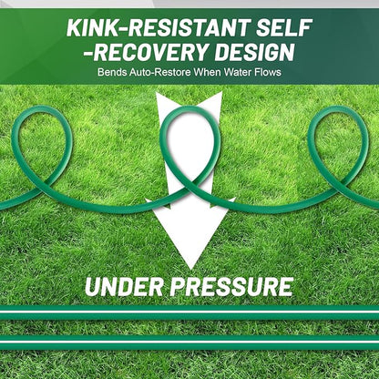 Short Garden Hose 10 ft – Hybird Water Hose Leader - Small Hose Extendsion, Heavy Duty Hose Extender for Lawn Watering, Car Washing - Burst 500 Psi (10 ft)