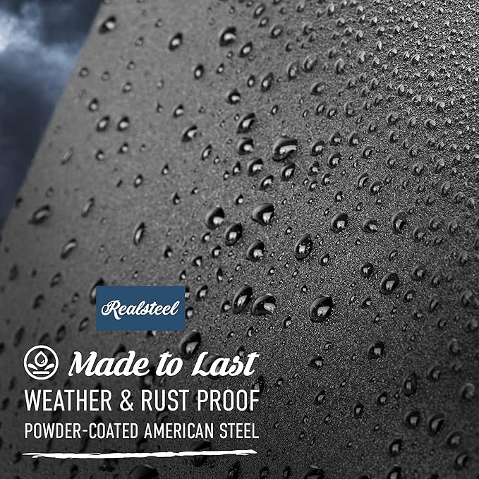 RealSteel I 3 Pack Steel Cat Garden Decor I Outdoor Yard Decorations I Gift for Cat Lovers I Lawn Ornaments and Statues I Garden Signs Decorative Outdoor - Black