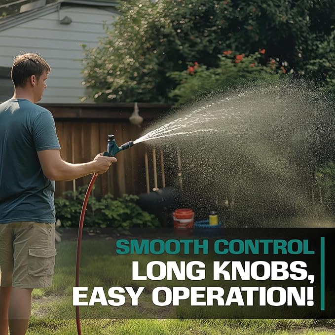 2WAYZ 45 Metal Hose Elbow, Heavy Duty Hose Adapter and Angle Connector with Water Shut Off Valve