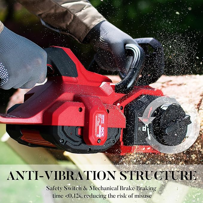 58V Cordless Chainsaw Electric Brushless Chain Saw, 16 Inch Battery Powered Chainsaw with 4.0Ah Battery and 5A Charger for Wood Cutting, Light Felling, Limbing, Firewood, Pruning (KDCS58161BDM)