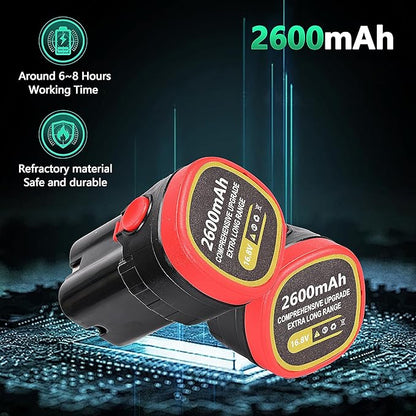 Cordless Electric Pruning Shears with LCD Display, 16.8V Brushless Motor, 1.2" Adjustable Cutting Diameter, 2×2600mAh Rechargeable Batteries, SK5 Rust-Resistant Blade, Garden Tree Branch Cutter