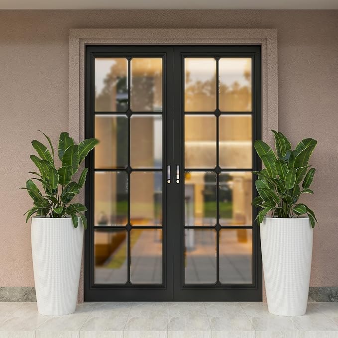 22" Tall Planter Set of 2, Large Self Watering Pots for Indoor/Outdoor Plants with Drain Holes, Water Level Monitor, Inner Bucket for Front Porch Patio, White Rattan Conical