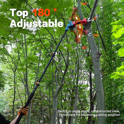 Pole Electric Pruning Shears with Portable Bag.Pole 1.6Inch Electric Pruner for Tree Trimming Pole Tree Trimmer with 1Pcs 2000mAh Batteries(Jovant)