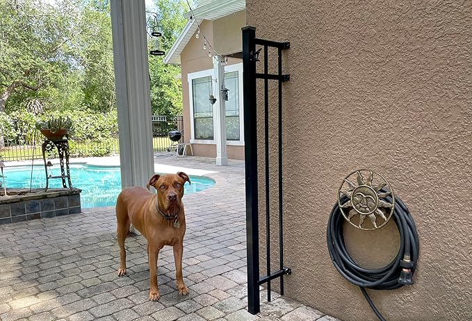 Bronze Finish Cast Iron Sun Face Garden Hose Holder - 12 Inches in Diameter - Decorative Wall-Mounted Outdoor Hanger for Organized and Stylish Outdoor Spaces