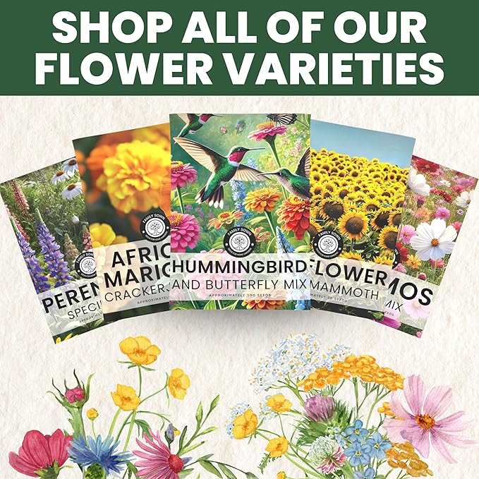 Perennial Species Mix - Bulk 1/4 Pound Pouch - 60,000 Flower Seeds for Planting - Wildflower Mix