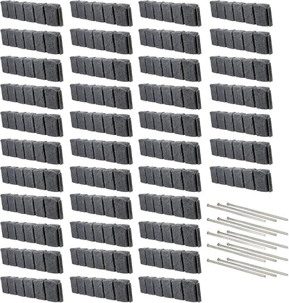 Beuta Landscape Edging | Garden Edging Border | Faux Stone Block XL for Lawn Edging, Flower Beds & Yard Edging – 40 Pack | Each Section Has 6 Blocks 48" L x 4" W x 9.5" H | 120 Spikes | Charcoal