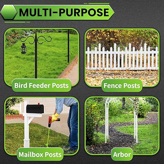 SYITCUN Auger Drill Bit for Planting - 2" X 32" Heavy-Duty Garden Auger Spiral Drill Bit - Bulb Planter Tool - 3/8" Hex Drive Drill