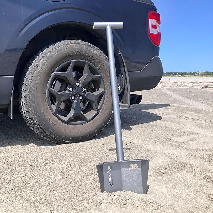 DMOS Nomad Shovel - 2-Piece Collapsible Lightweight Aluminum Shovel for Camping, Overlanding, Survival, Military, Hunting, & Off-Road Use - Silver - Regular