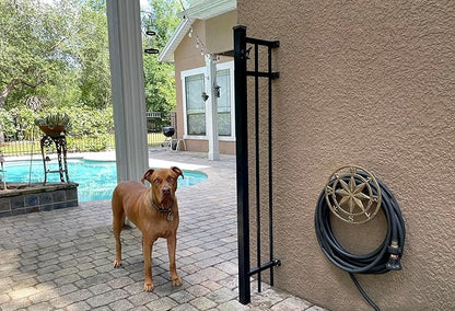 Bronze Finish Cast Iron Nautical Compass Rose Decorative Wall Mounted Garden Hose Hanger - Easy to Install - Coastal Outdoor Hose Holder Decor - 12 Inches in Diameter