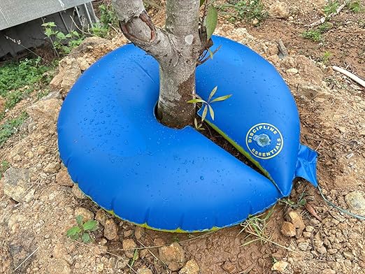 12+ Hours Slow Release Tree Watering Bag/Ring - 15 Gallon, by Discipline Essentials, Ideal for Newly Planted Trees and Shrubs (8-Pack)