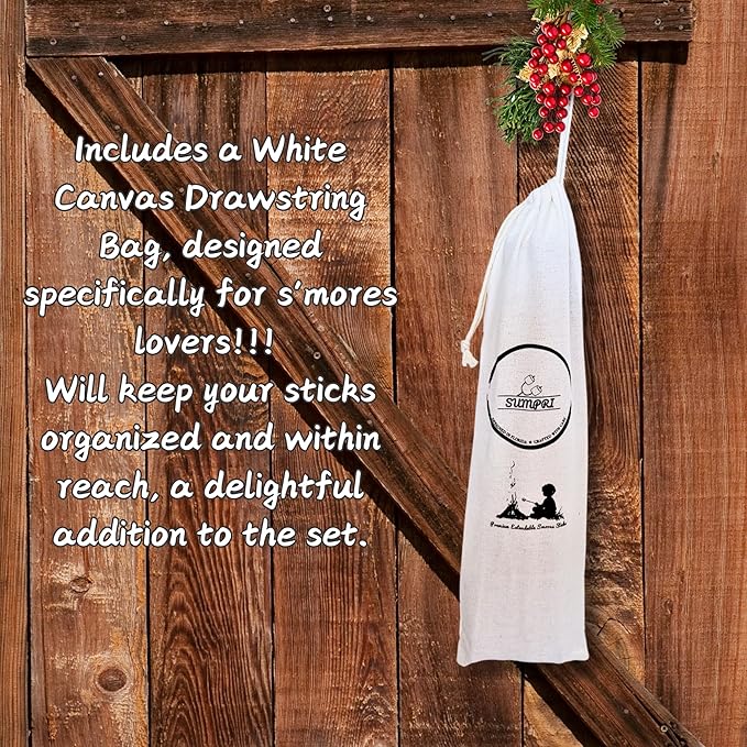 Smores Sticks For Fire Pit [Set Of 7] - Marshmallow Roasting Sticks For Campfire, Classic Smore Sticks - Hot Dog Sticks For Campfire - SUMPRI Campfire Sticks