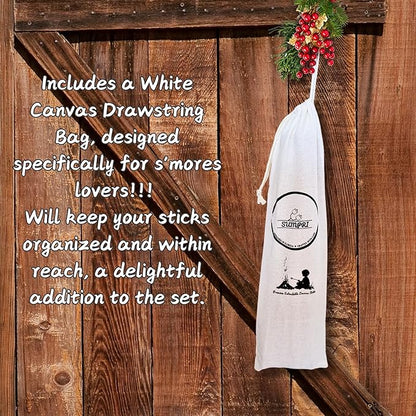 Smores Sticks For Fire Pit [Set Of 7] - Marshmallow Roasting Sticks For Campfire, Classic Smore Sticks - Hot Dog Sticks For Campfire - SUMPRI Campfire Sticks