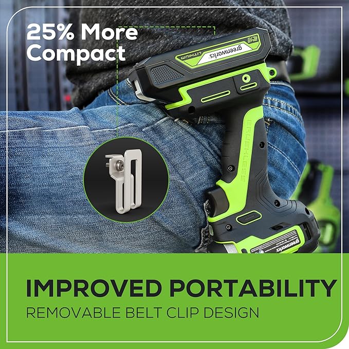 Greenworks 24V Brushless 1950 in./lbs Impact Driver, 1/4-inch Hex Variable Speed, Tool Only