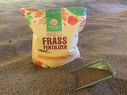 Insect Frass Fertilizer -100% Organic All-Purpose Plant Food & Soil Amendment, Natural Nutrients for Houseplants, Gardens & Lawns, 3 lb Bag