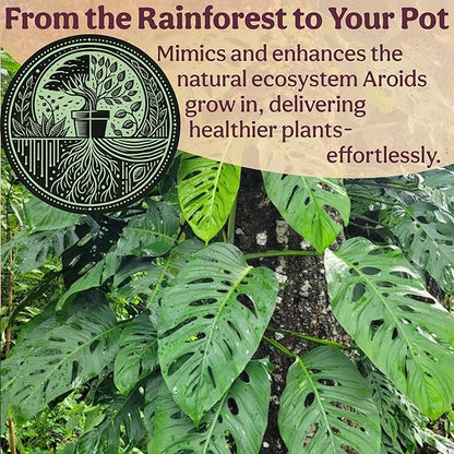 Craft Aroid Potting Mix- Elite Organic Alocasia, Philodendron, Monstera Soil Mix, Chunky, Well Draining Potting Soil for Indoor Plants, All Tropical Plants & Houseplants, Sustainable & Peat Free 8QT