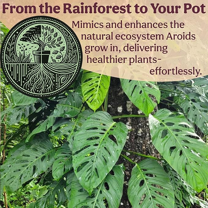 Craft Aroid Potting Mix- Elite Organic Alocasia, Philodendron, Monstera Soil Mix, Chunky, Well Draining Potting Soil for Indoor Plants, All Tropical Plants & Houseplants, Sustainable & Peat Free 4QT