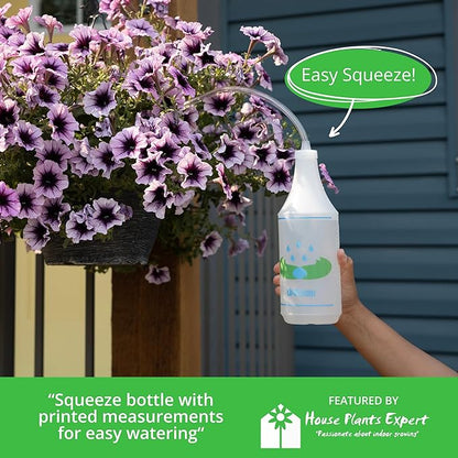 UpBloom - 32 Oz Squeeze Bottle for Hanging Plants, Squirt Bottle/Water Container for Outdoor/Indoor Hanging Plant Made in The USA (Great Alternative for Outdoor/Indoor Watering Can)