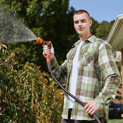 Giraffe Tools Garden Leader Hose 5/8 inch x 5ft, Short Water Hose Heavy Duty, Flexible, Lightweight Hybrid Hose with Swivel Handle, Male to Female Fittings