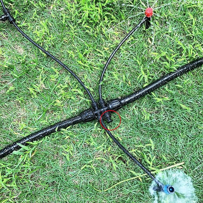 45 Pack Quick Connect 1/4" Drip Tubing Irrigation Fittings Kit Universal 1/4'' Drip Irrigation Tubing Connectors Leak Free Fitting Set Includes 10 Tee 10 Coupling 10 Elbow 10 End Cap 5 Shut Off Valve