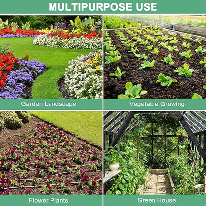 100-Pack Misting Nozzles, 90 Degree Irrigation Emitter Sprinklers for Garden/Plant/Lawn Water Irrigation System Barbed Refraction Atomizing Dripper [Blue]