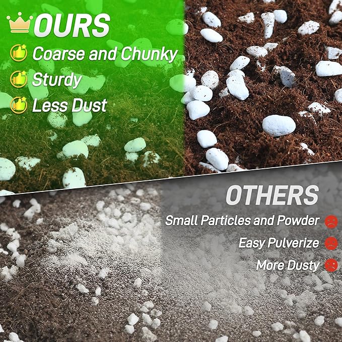 29 Quarts Perlite for Plant Soil - Amendment for Potting Soil, Improves Drainage and Aeration for Soil,Better for Root Growth (1/4 inch)