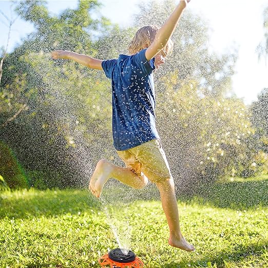 Garden Sprinklers, Small Yard Water Sprinkler, Heavy Duty with Metal Base, Outdoor, Circular Lawn Sprinkler Kit