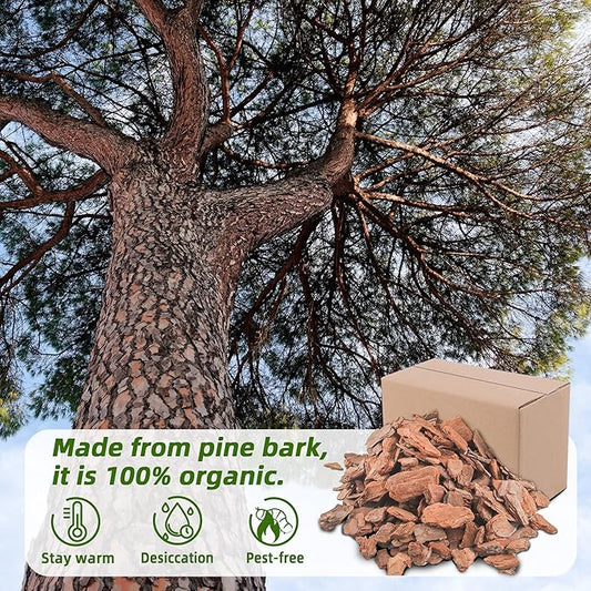 18 Quart Organic Big Size Orchid Bark for Plants, Root Development of Orchid Plants and Garden Soil Amendment…