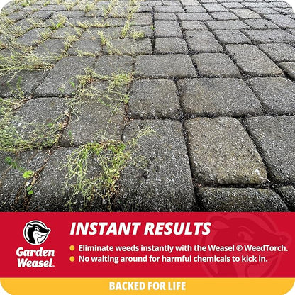 Garden Weasel WeedTorch | Weed Burner with Integrated Lighter | Propane Fire Starter, Torch for Weeds | 98007-A